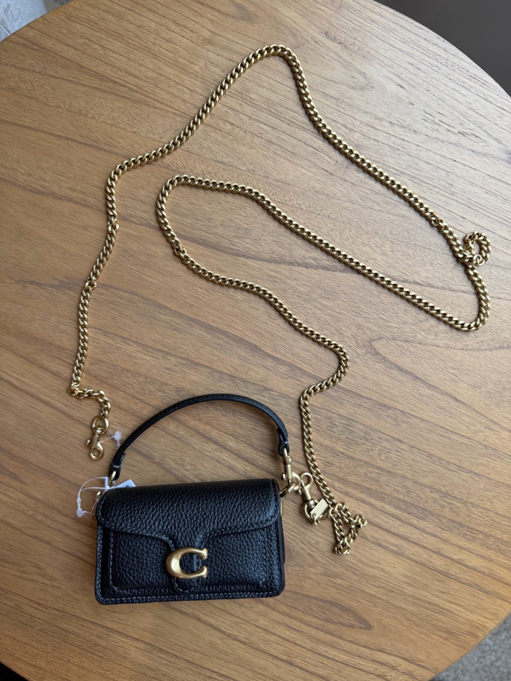 Coach Mini Leather Tabby Bag Charm